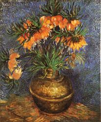 Vincent Van Gogh Imperial Crown Fritillaria in a Copper Vase China oil painting art